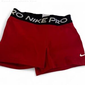 Nike Pro Red Athletic Shorts